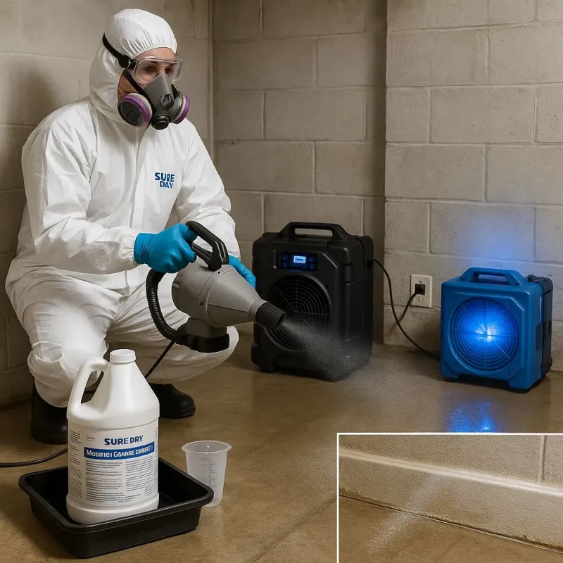 Sanitization and Odor Removal process in Lisbon Falls, ME